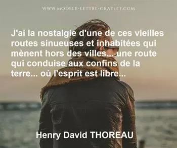 Citation de Henry David THOREAU