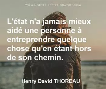 Citation de Henry David THOREAU