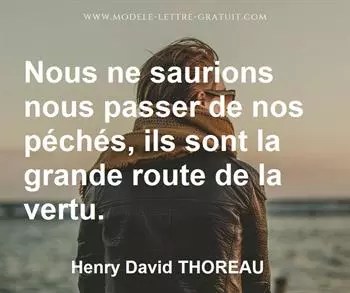 Citation de Henry David THOREAU