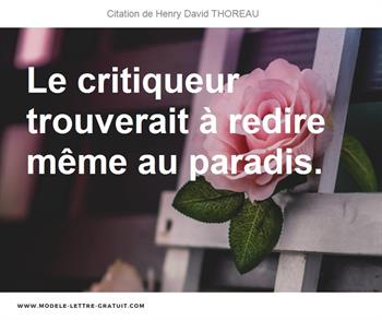Citations Henry David THOREAU