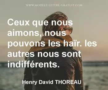 Citation de Henry David THOREAU