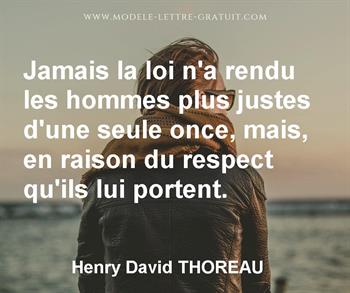 Citation de Henry David THOREAU
