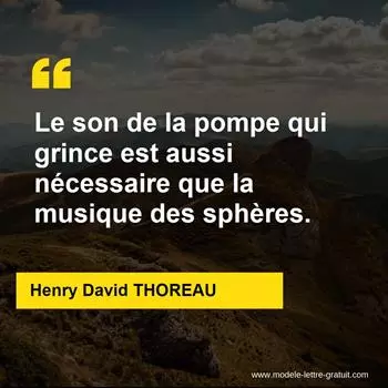 Citation Henry David THOREAU