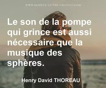 Citation de Henry David THOREAU