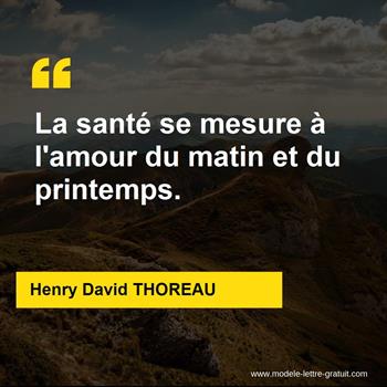 Citations Henry David THOREAU