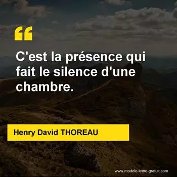 Citation Henry David THOREAU