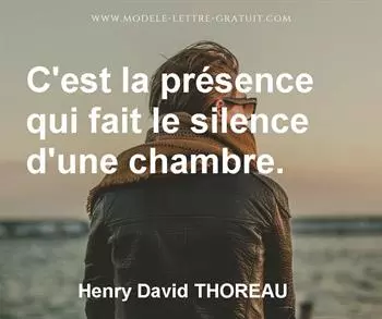 Citation de Henry David THOREAU