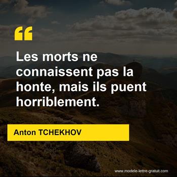 Citations Anton TCHEKHOV  