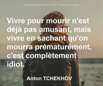 Citation de Anton TCHEKHOV  