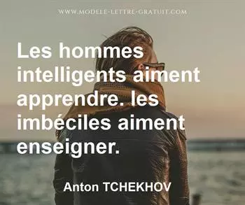 Citation de Anton TCHEKHOV