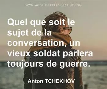 Citation de Anton TCHEKHOV  