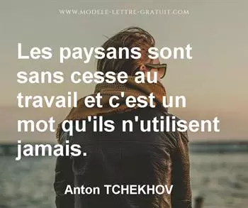 Citation de Anton TCHEKHOV  