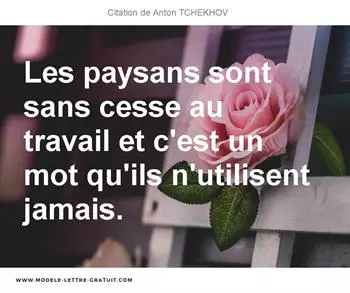 Citations Anton TCHEKHOV  