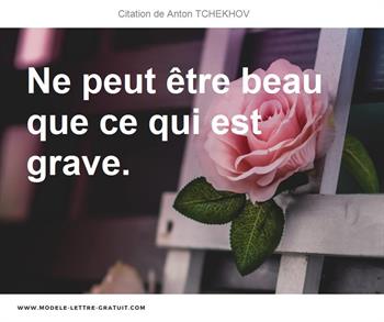 Citations Anton TCHEKHOV  