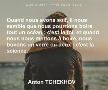 Citation de Anton TCHEKHOV