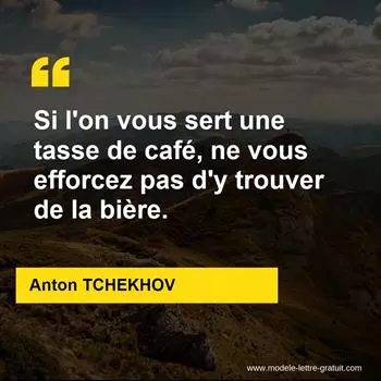 Citation Anton TCHEKHOV  