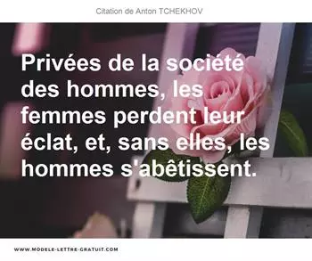 Citations Anton TCHEKHOV  