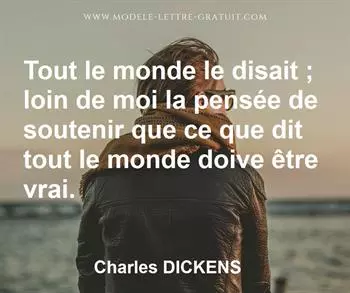 Citation de Charles DICKENS