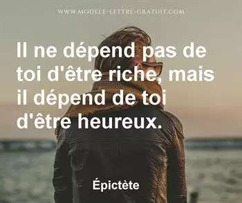 Citation de Épictète