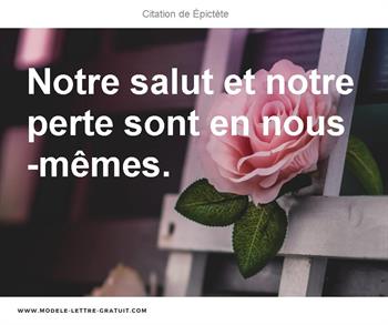 Citations Épictète