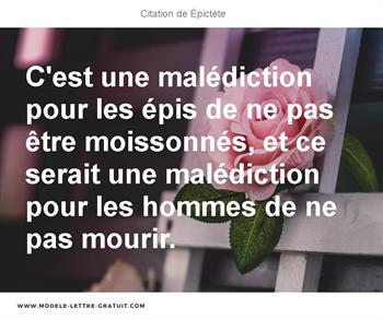 Citations Épictète