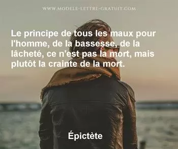 Citation de Épictète