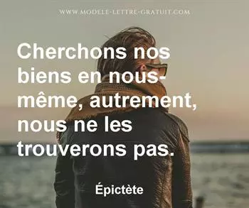 Citation de Épictète