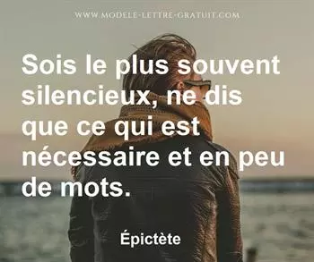 Citation de Épictète