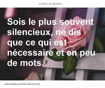 Citations Épictète