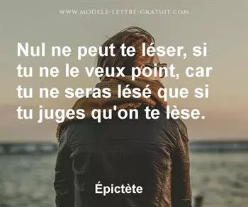 Citation de Épictète
