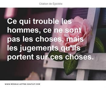Citations Épictète