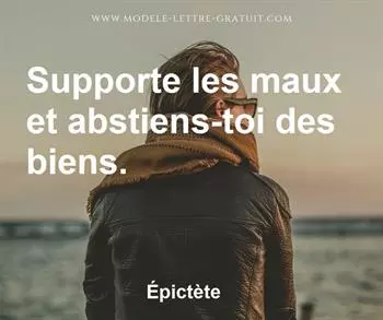 Citation de Épictète