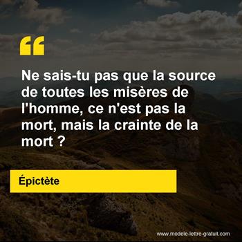 Citation de Épictète