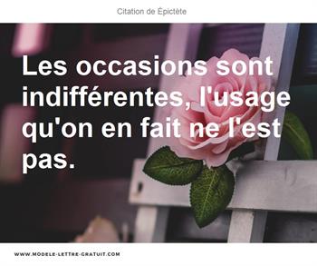 Citations Épictète
