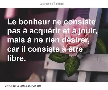 Citations Épictète