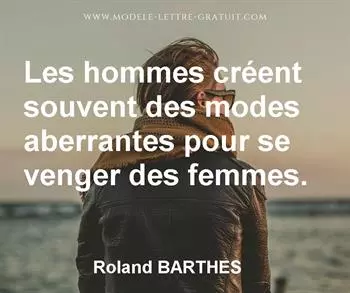 Citation de Roland BARTHES