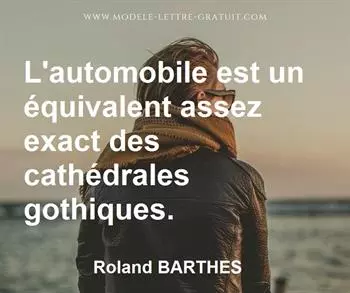 Citation de Roland BARTHES