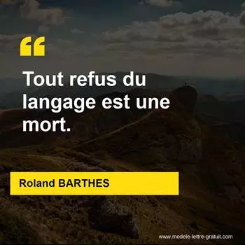Citation Roland BARTHES