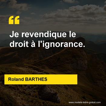 Citations Roland BARTHES