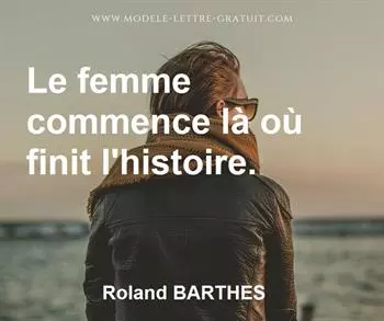 Citation de Roland BARTHES