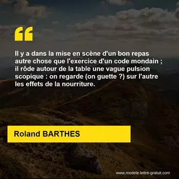 Citation Roland BARTHES