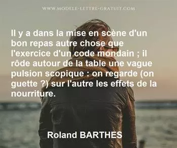 Citation de Roland BARTHES
