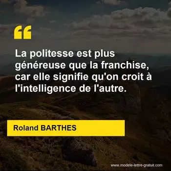 Citation Roland BARTHES