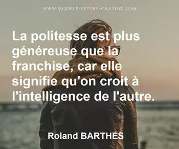 Citation de Roland BARTHES