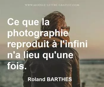 Citation de Roland BARTHES
