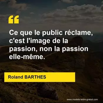 Citation Roland BARTHES