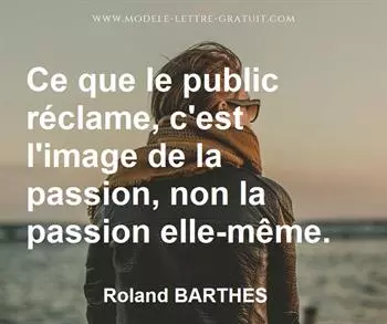 Citation de Roland BARTHES