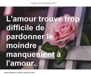 Citations Gabrielle ROY