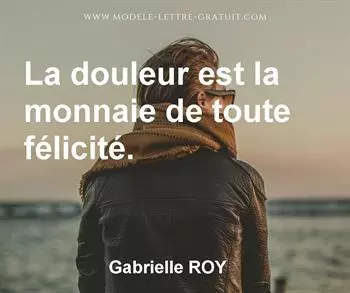 Citation de Gabrielle ROY
