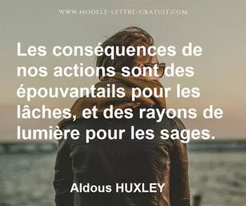 Citation de Aldous HUXLEY